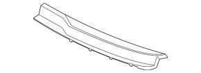 Left wiper grille trim Kia Niro 23 - black gloss