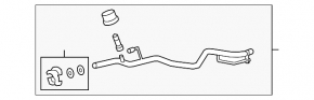 Air conditioning pipe, compressor, heater, second Toyota Rav4 22-25 hybrid