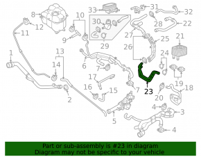 Cooling system hose Porsche Cayenne 958 11-18 3.6