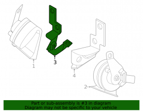 Bracket signal low Porsche Cayenne 24-26