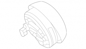 Airbag in steering wheel driver Mercedes W167 GLE 350 450 20-23 black, shot