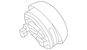Airbag in steering wheel driver Mercedes W167 GLE 350 450 20-23 black, shot