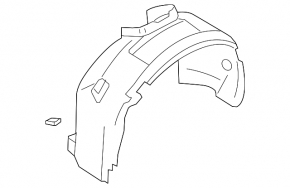 Front left mudguard Ford C-max MK2 13-18 SIGNEDA