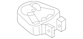 Rear engine mount for Ford Fusion mk5 13-14 1.6T