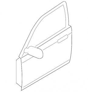 Naked front left door Mazda6 09-13