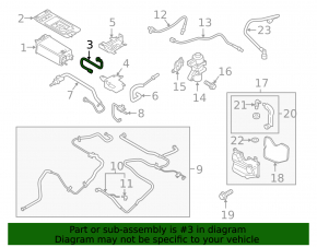 Lincoln MKZ 13-16 hybrid fuel vapor purge valve
