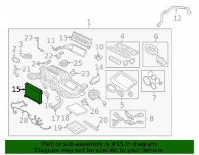 Land Rover Range Rover Velar 18-26 Dual Zone Evaporator