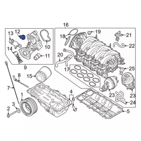 Oil Pressure Sensor Ford Escape MK4 23- 1.5T