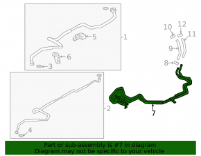Mazda CX-9 16- Rear Row Heater Tubes
