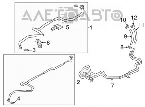 Mazda CX-9 16- Rear Row Heater Tubes