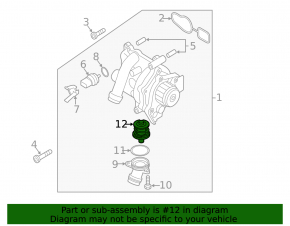 Thermostat Audi A4 B8 09-16 2.0T