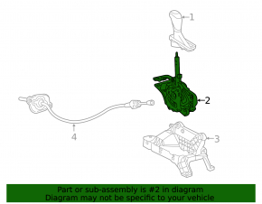 Chevrolet Equinox 22-24 gearbox shifter