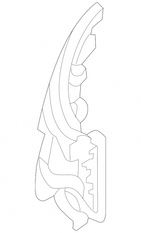 Rear bumper mount right VW Jetta 19 - under the light
