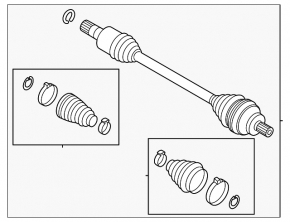 Drive axle shaft rear right Volkswagen ID.4 23-25