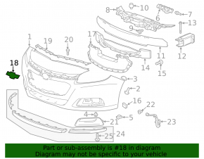 Chevrolet Malibu Front Bumper Badge Emblem 13-15