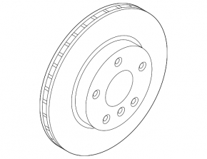 Front left brake disc BMW X1 U11 24-25 360/30mm, composite