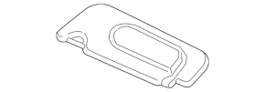 Right visor Mini Cooper F56 3d 14-24 gray