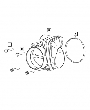 Jeep Compass 17-22 2.4 Throttle Body