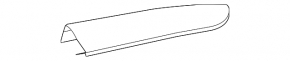Rear left longitudinal roof rail cover for Toyota Rav4 13-18