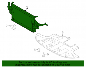 TV panel radiator Kia Forte 19-24