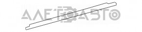 Molding door-glass central front right Toyota Highlander 08-13