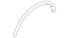 Rear Right Fender Arch Cover Nissan Rogue 14-20 OEM