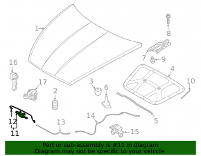 Kia K5 21-25 Hood Lock