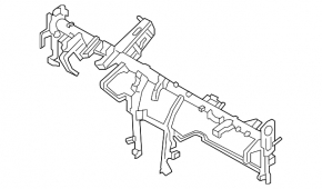 Under-torpedo pipe reinforcement Kia Optima 11-15