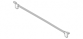 Kia Sportage 17-22 hood seal on the windshield wiper grille
