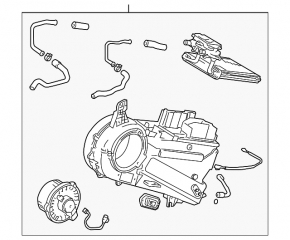 Rear heater assembly for Toyota Sienna 2004-2009
