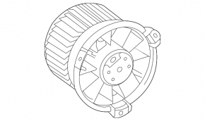 Motor fan rear heater Toyota Highlander 20-