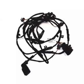 Audi Q3 8U 16-18 front bumper wiring for parking sensors, side lights, and temperature sensor