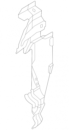 Right radiator deflector Audi A3 22-26