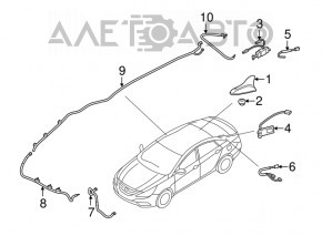 Antenna fin Kia Optima 11-13