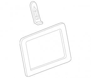 Monitor, display Mercedes GLA 14-20 7 inches without navigation, display defect, scratches, working
