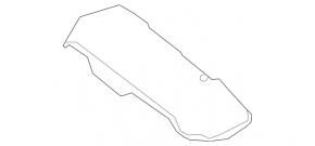 Heat shield muffler rear Mercedes GLC 16-22