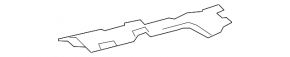 Heat shield muffler rear Mercedes GLC 16-22