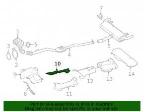 Heat shield muffler rear Mercedes GLC 16-22