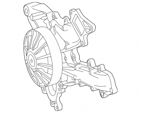 Water pump Mercedes GLS-class X166 15-19 3.0