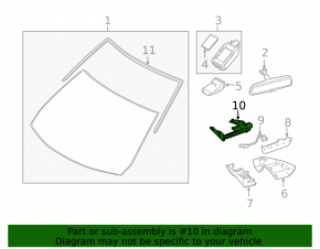Mazda 3 Lane Keeping Camera Bracket 20-