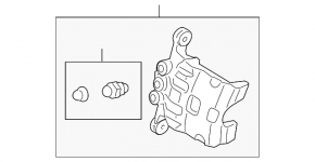 Front left caliper assembly Ford Fiesta 11-19