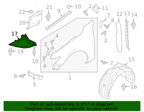 Mudguard liner front left Mazda 3 19-26 5d Japan built