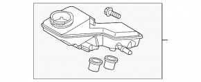 Reservoir GTZ Mazda 3 14-18 BM 2.0 2.5 automatic transmission