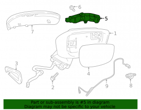 Right side mirror turn signal repeater Mazda CX-50 23-26