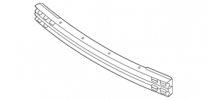 Front bumper reinforcement for Nissan Kicks 2018-2019 pre-restored