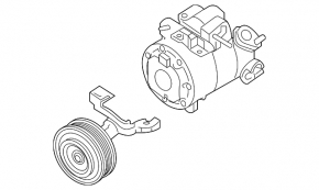 Air Conditioning Compressor Lincoln MKZ 13-16 3.7