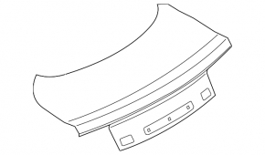 Ford Mustang mk6 15-23 Convertible Trunk Lid with Spoiler