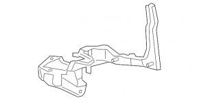 Lexus RX450h Inverter Cooling Pump Bracket 16-22