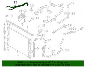 Land Rover Discovery Sport 18-19 cooling system pipe first