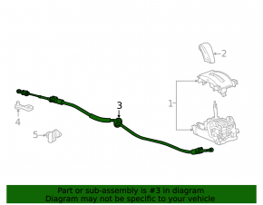 Transmission cable Chevrolet Volt 11-15